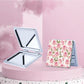 Mirroray - Floral Pattern Portable Folding Makeup Mirror