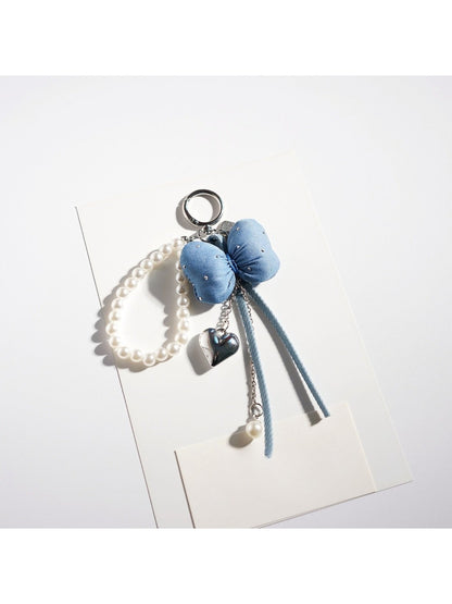 Keypus - Charming Bow Shaped Beaded Keychain