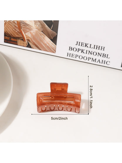Beau - Minimalist Square Openwork Hair Claw Clip