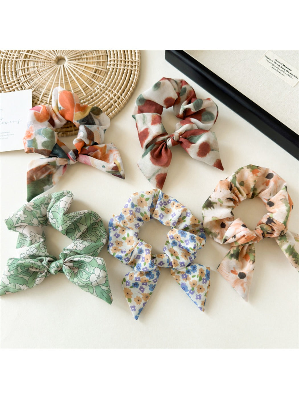 Gifty - Tie Dye Chiffon Scrunchie Hair Ring