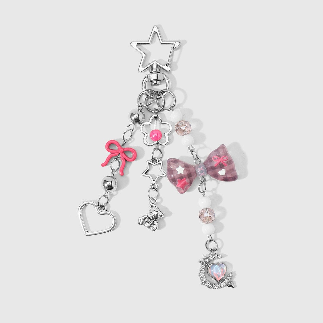 Keypus - Y2K Sweet Bow and Heart Keychain