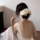 Gifty - Polka Dot Lace Ruffle Trim Polyester Scrunchie