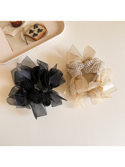 Gifty - Bow Openwork Design Scrunchie