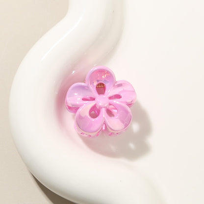 Beau - Glossy Petal Openwork PS Flower Claw Clip