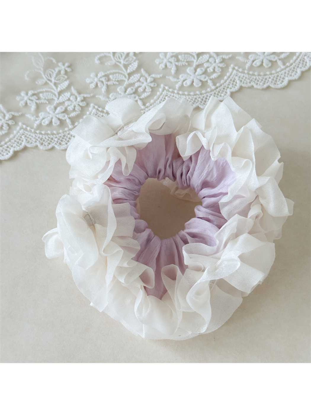 Gifty - High Elastic Ruffle Ballet Style Scrunchie