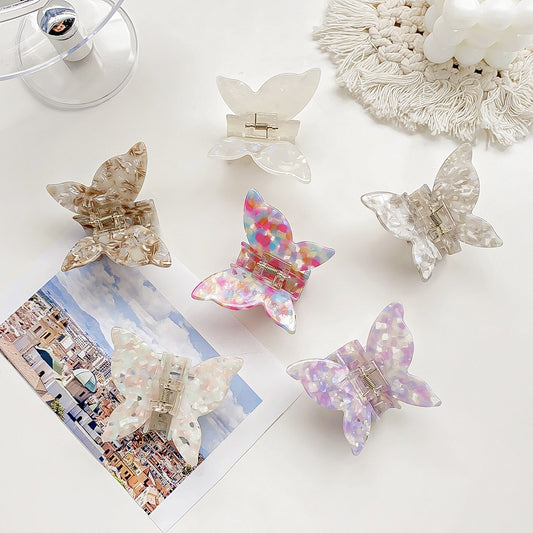 Beau - Glossy Butterfly Shaped Claw Clip