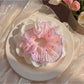 Gifty scrunchie displayed on a white background showing full circular shape