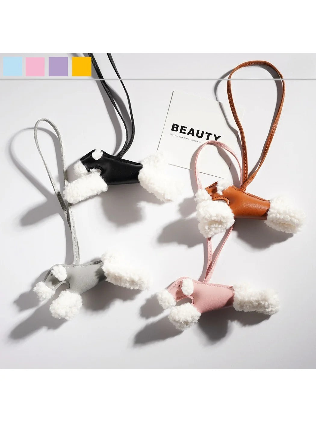 Keypus - Solid Color Puppy Keychain