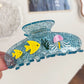 Beau - Translucent Acetate Ocean Motif Claw Clip