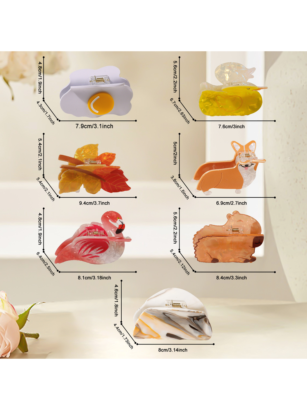 Beau - Sweet PVC Novelty Shape Hair Claw Clip