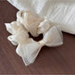 Gifty - Heart Polka Dot Sheer Textured Fabric Scrunchie