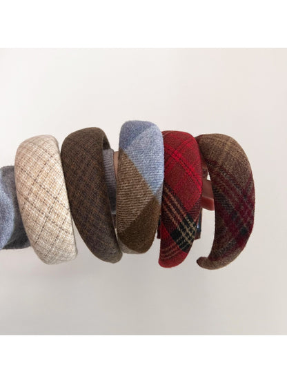 Gifty - Vintage Plaid Hair Hoop
