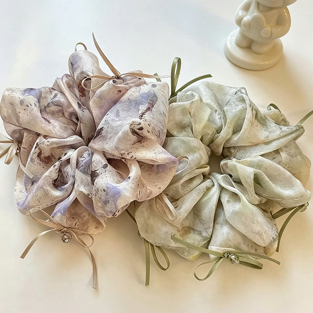 Gifty - Polyester Gradient Bow Detail Scrunchie