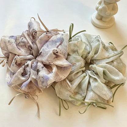 Gifty - Polyester Gradient Bow Detail Scrunchie