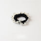 Gifty - Ruched Mesh Splice Patterned Scrunchie