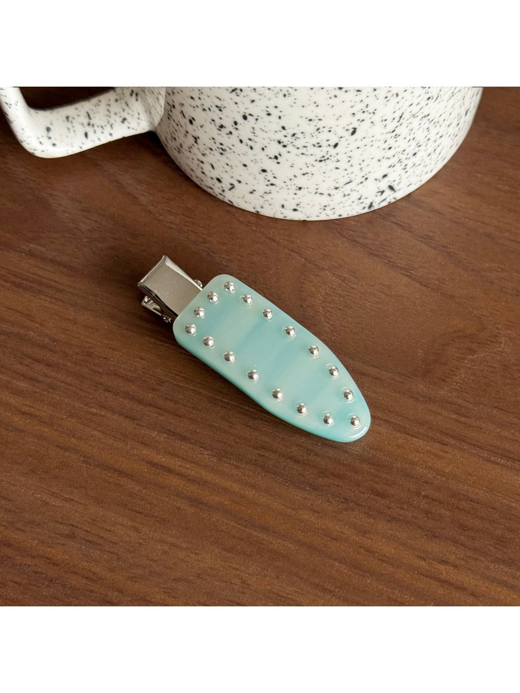 Beau - Geometric Acetate Duckbill Side Hair Clip
