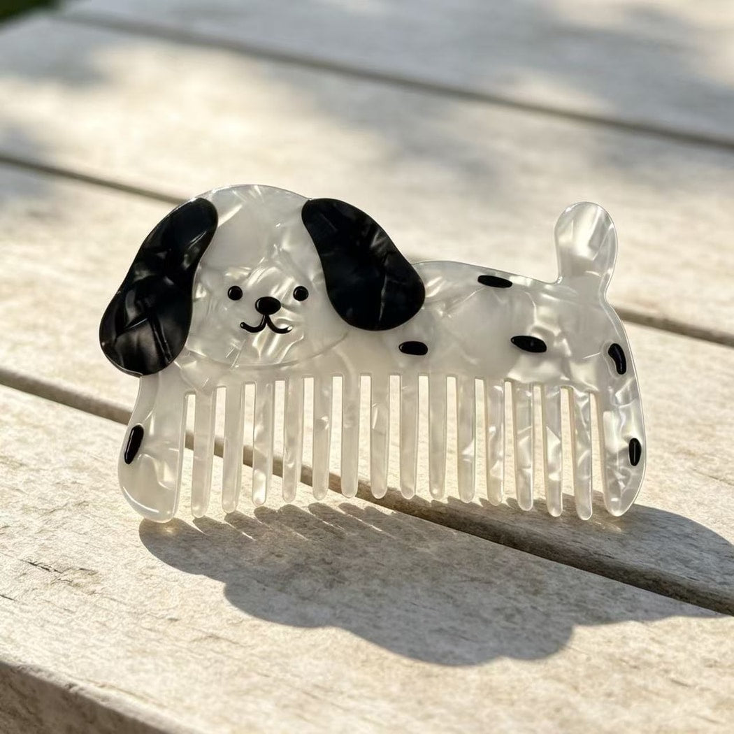 Camerow - Cute Acetate Animal and Food Hair Comb