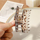 Beau - Leopard Print Square Hair Clip