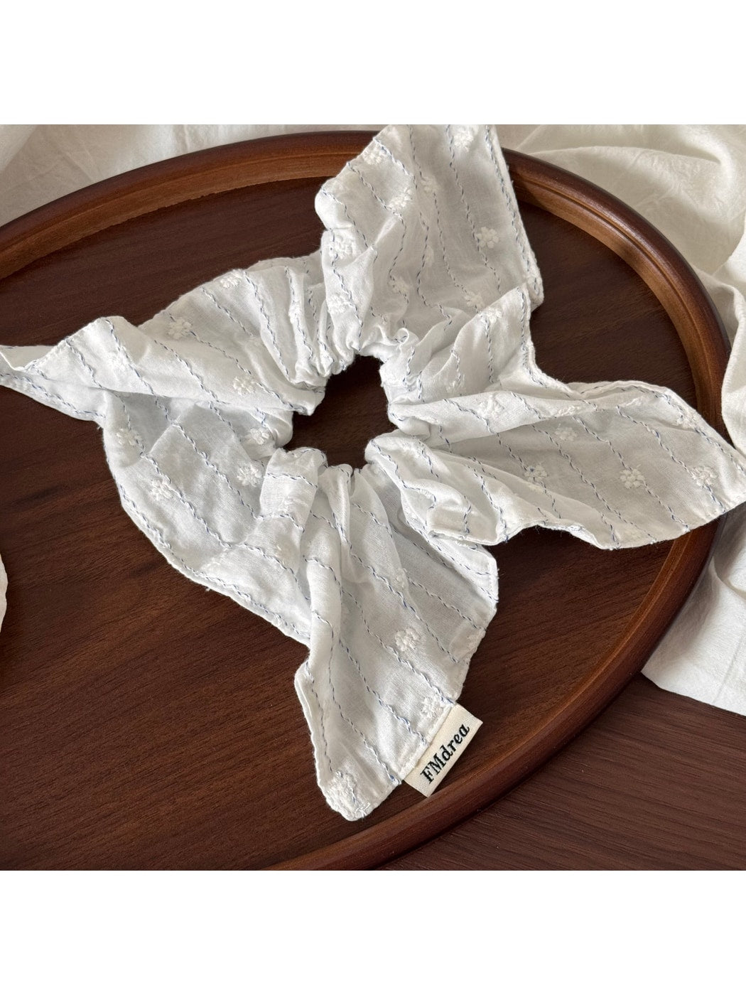 Gifty - Textured Pleated Polyester Fabric Scrunchie