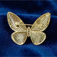 Brovia - Pave Style Butterfly Fashion Brooch