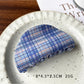 Beau - Glossy Plaid Acetate Hair Claw Clip