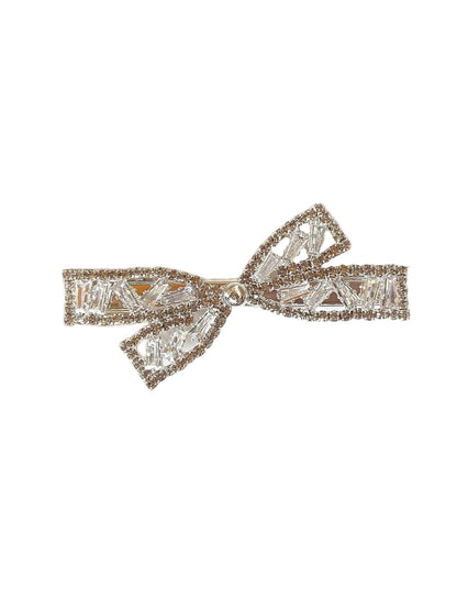 Beau - Sparkly Bow Duckbill Side Hair Clip