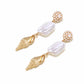 Earedge - Alloy Conch Statement Drop Earrings