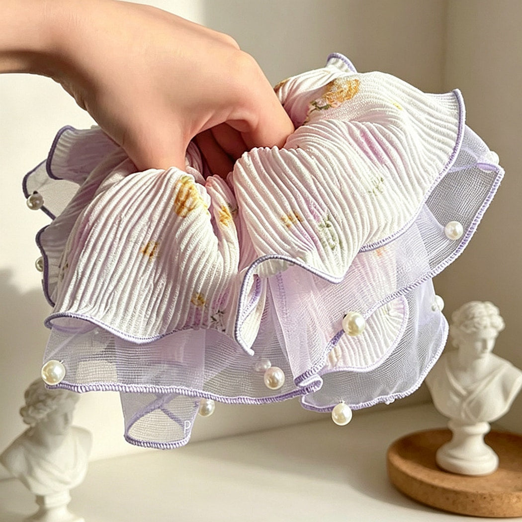 Gifty - Sweet Style Low Ponytail Ruffle Scrunchie