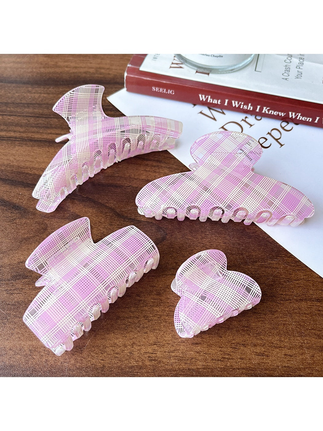 Beau - Geometric Acetate Fiber Alloy Claw Hair Clip