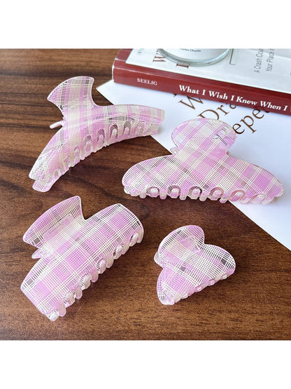 Beau - Geometric Acetate Fiber Alloy Claw Hair Clip