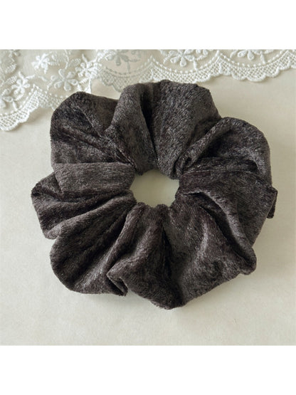Gifty - Solid Color Plush Hair Ties