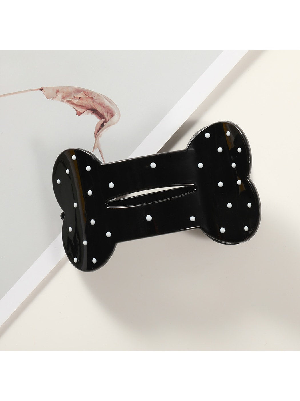 Beau - Polka Dot Cloud Shape PC Duckbill Hair Clip