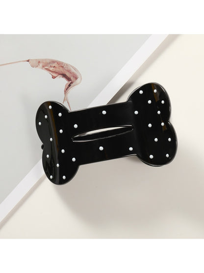 Beau - Polka Dot Cloud Shape PC Duckbill Hair Clip