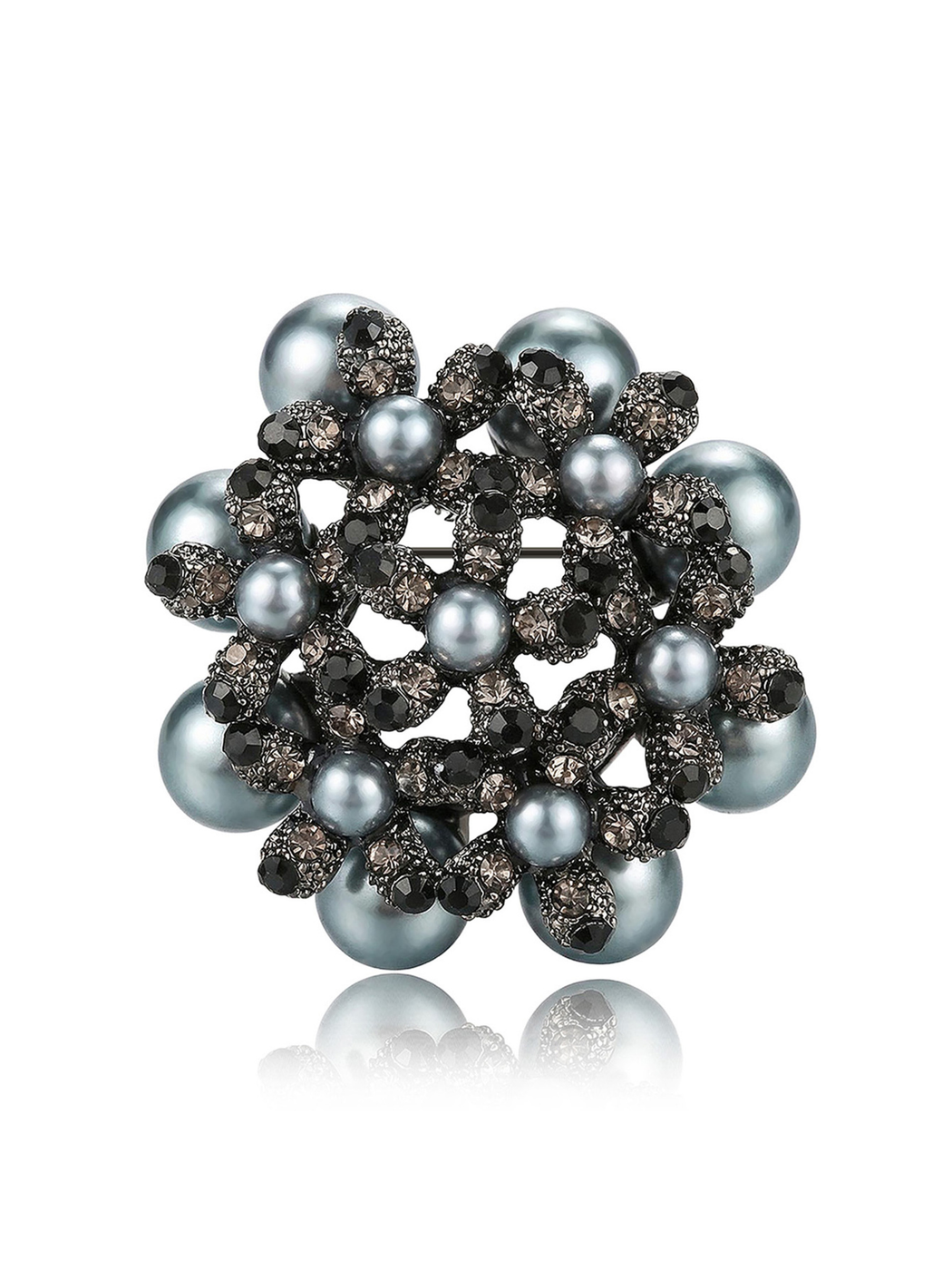 Brovia - Fashion Alloy Suit Cardigan Accent Brooch