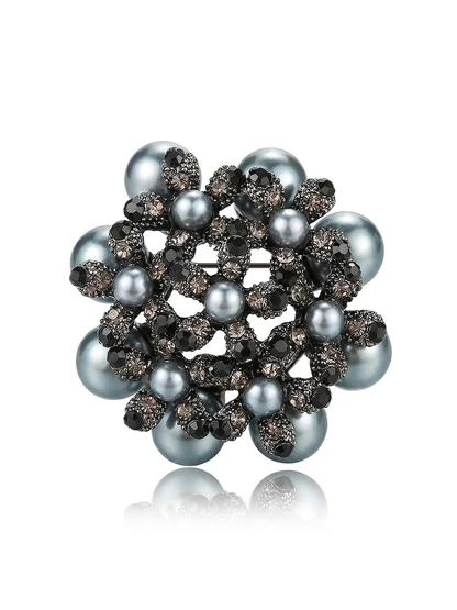 Brovia - Fashion Alloy Suit Cardigan Accent Brooch