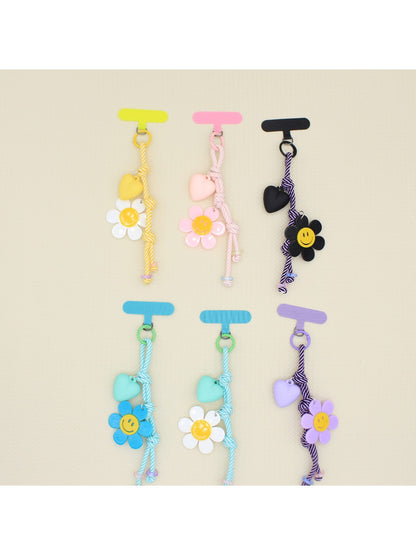Keypus - Sunflower Smiley-Shaped Keychain