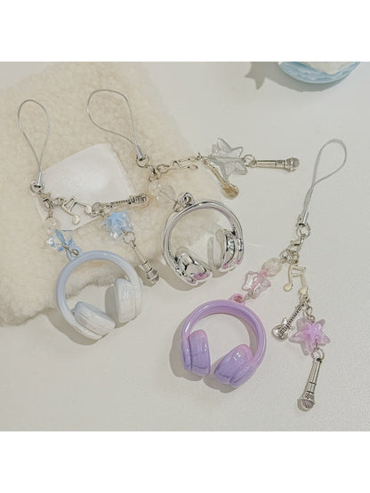 Keypus - Star Accent Headphone Bag Pendant Keychain