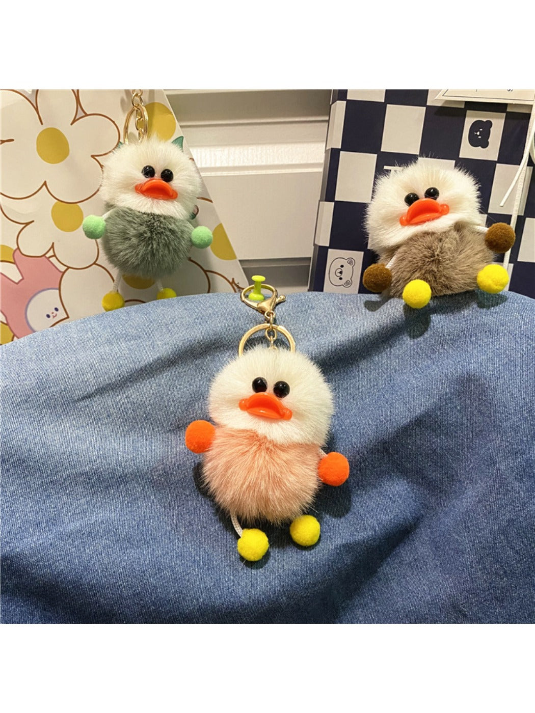 Keypus - Cute Duck Plush Bag Charm Keychain