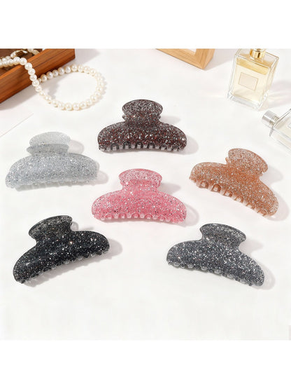 Beau - Shiny Half Circle Hair Claw Clip