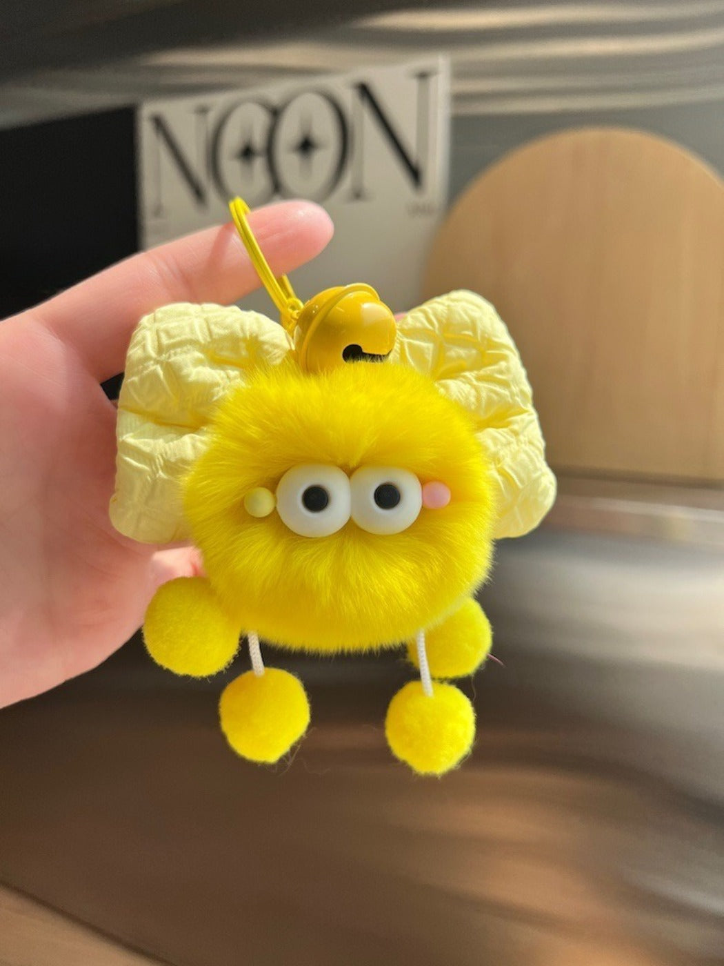 Keypus - Bow Coal Plush Keychain