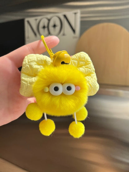 Keypus - Bow Coal Plush Keychain