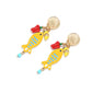 Earedge - Playful Fish Lemon Chili Statement Earrings
