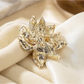 Brovia - Enamel Lotus Flower Alloy Brooch Pendant