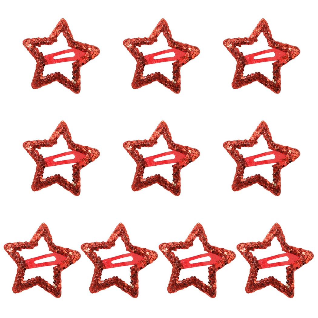 Beau - Sparkly Star Shape Alloy Hair Clip Set