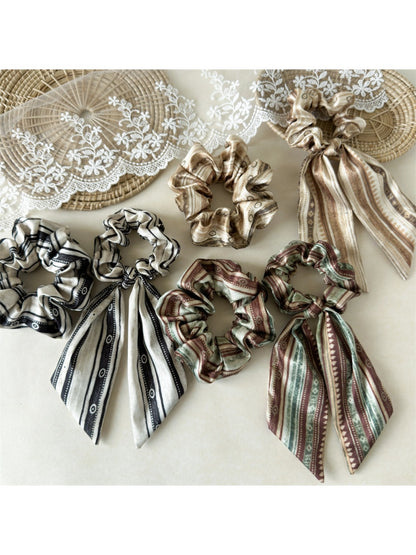 Gifty - Bohemian Satin Scrunchie with Flowing Ties
