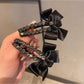 Beau - Vintage Black Bow Hair Clip