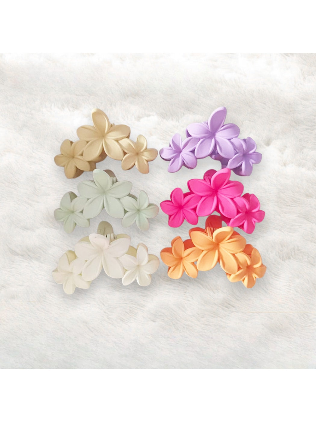 Beau - Five Petal Modern Minimalist Flower Claw Clip