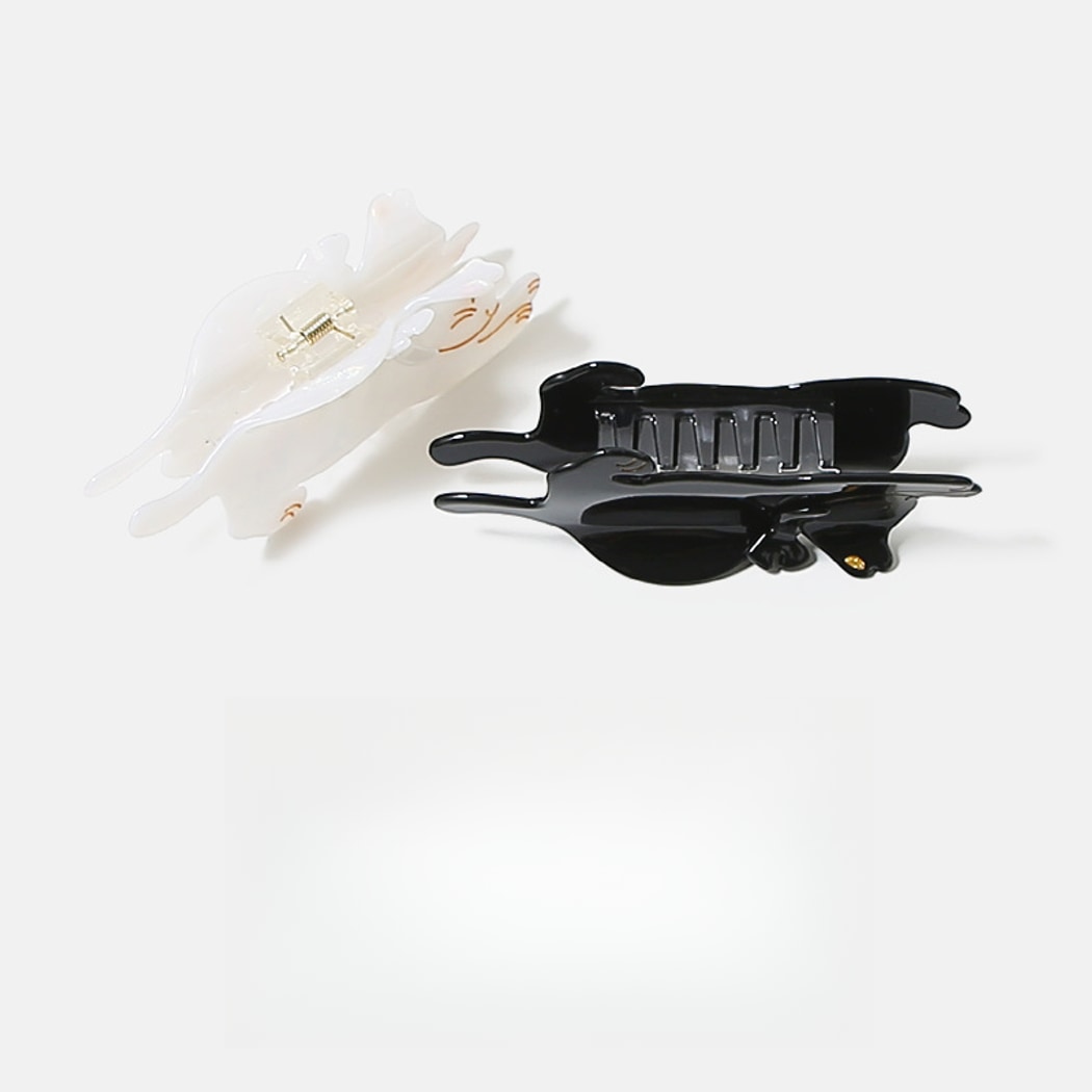 Beau - Glossy Acetate Cat Shape Hair Claw Clip