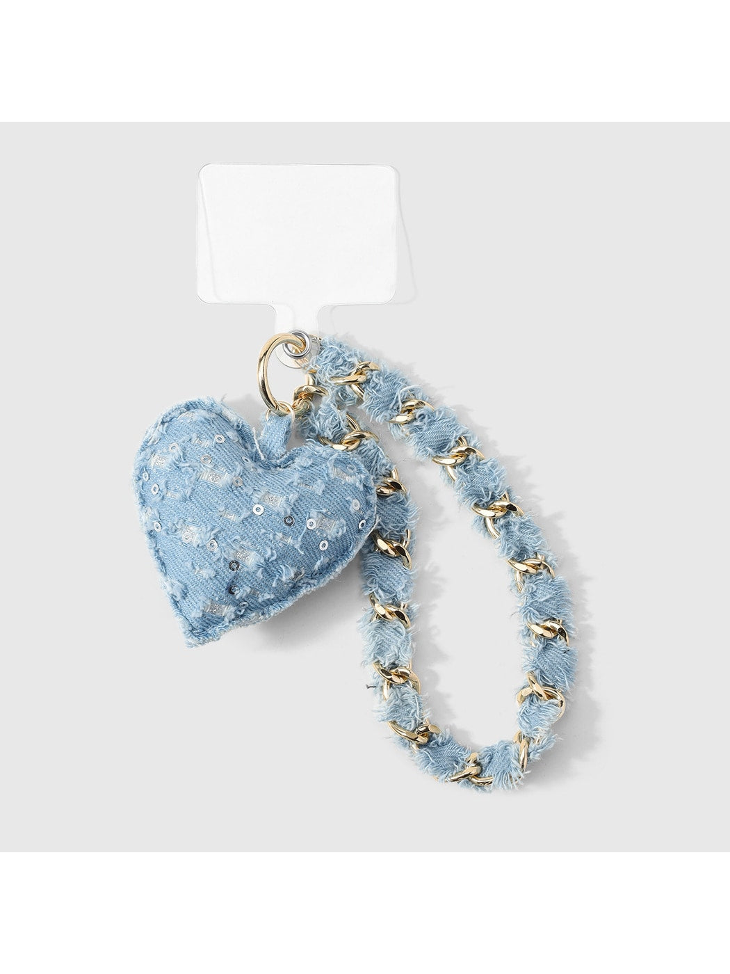 Keypus - Y2K Heart Chain Detail Polyester Keychain
