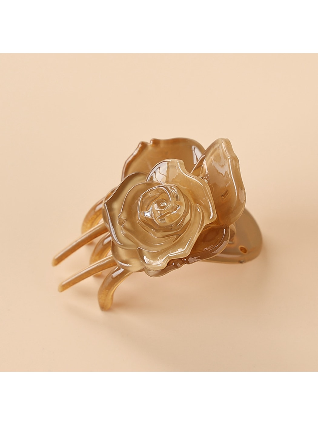 Beau - Rose Shape Plastic Hair Clip